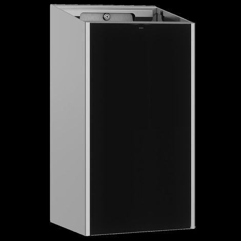 KWC Conteneur à déchets, EXOS, acier inoxydable, AP, 300x572x250 mm, face ESG noire, 30 l (1/2)