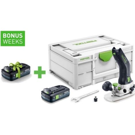 FESTOOL Akku-Modul-Kantenfräse MFKC 700 EB-Basic + Tabless Akkupack BP 18 TBX 4 C-ASI - 578011A (1/4)