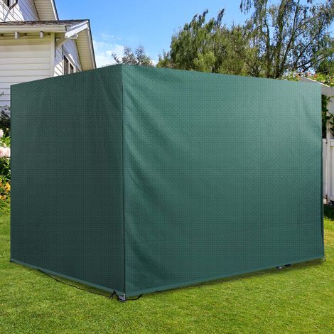 Bâche de protection imperméable et anti-UV 215 x 155 x 150 cm pour meubles de jardin, barbecue, remorque et balançoire Hollywood - CHICFURN (1/5)