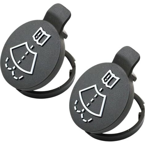 Bouchons de réservoir Lot de 2 bouchons de réservoir de liquide lave-glace pour Buick Cadillac (noir) (1/5)