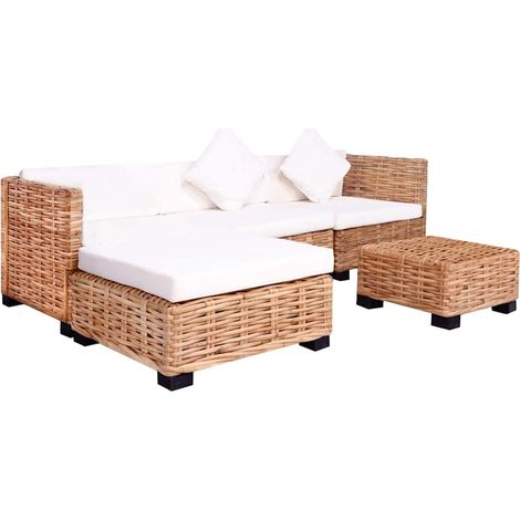 Maison Exclusive - Ensemble de canapés 14 pcs Rotin naturel (1/5)