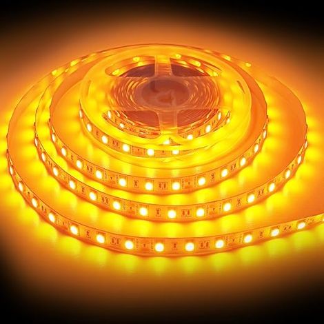 Ruban LED 5M Jaune, 12V Bande LED SMD5050 (1/5)