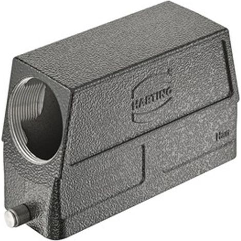 HARTING Han 24B M Capot haut, 1xM40 sortie de câble latérale, pour 1 étrier (sur la partie inférieure) - 1 Stück