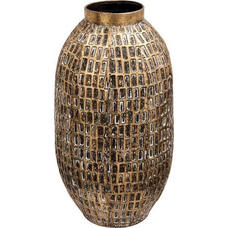 Vase Déco en Métal "Nora" 48cm Doré (1/3)