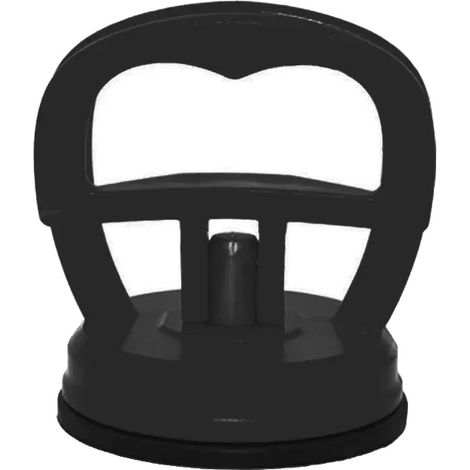Ventosa con sistema de tracción dentado, goma de alta resistencia, mango ergonómico, color negro grande. (1/2)
