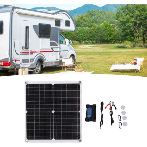 Kit intelligent 100 A avec contrôleur - Entraînement direct sans batterie, monocristallin simple 25 W (1/5)
