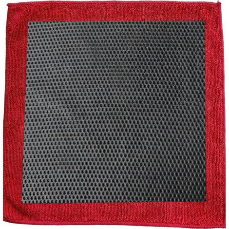 Chiffon d'argile ajouré rouge de décontamination (1/5)