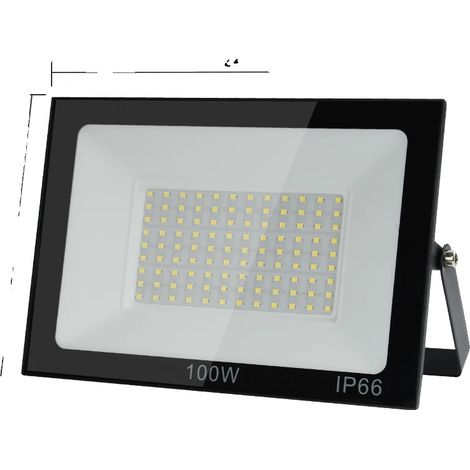 Projecteur LED, Étanche, Éclairage Grand Angle, 100W 2PCS B, Blanc Froid(5500-7000K) (1/2)