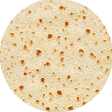 Couverture En Flanelle - Forme De Tortilla Ronde - 100 x 100 cm - Pour Enfant - Douce Et Confortable - 1 Pièce