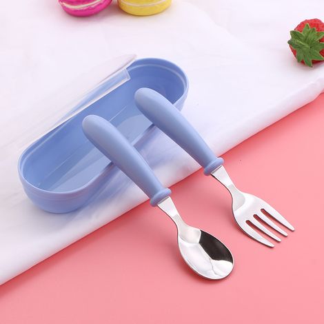 Baby Cutlery Set: Stainless Steel Forks & Spoons for Toddlers