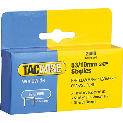 53 Light-Duty Staples 10Mm (Type Jt21  A) Pack 2000 (1/3)