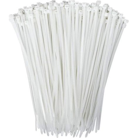 AIDUCHO 250 bridas de plástico y nailon para cables, resistentes, para uso en interiores y exteriores (250 unidades)