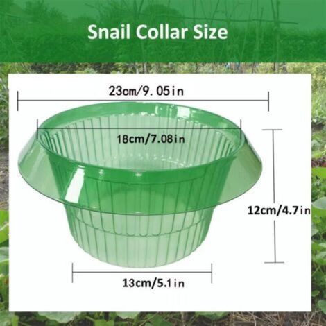 Protection Anti-escargots - Couvercle Protection Plante en PET Résistant - Pour Salades et Choux - Lot de 15 Pièces (1/4)