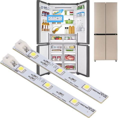 Bande lumineuse LED pour le refroidissement du réfrigérateur, lumière blanche, DC12V, compatible avec le modèle de réfrigérateur Electrolux BCD-SL300LED001/ESE6619TD. (1/5)