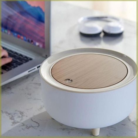 Cocosity Poubelle de bureau Candonnée de Bureau, Conception Pressante Pratique, Couvercle pour Isoler les Odeurs, droguerie sac (1/5)