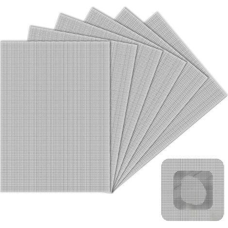 6 Pièces Ruban Adhésif de Réparation pour Moustiquaires, Kit de Réparation Moustiquaire, Ruban Réparation Moustiquaire en Fibre de Verre pour Réparer Moustiquaire, Fenêtre, Portes, Tentes (1/5)