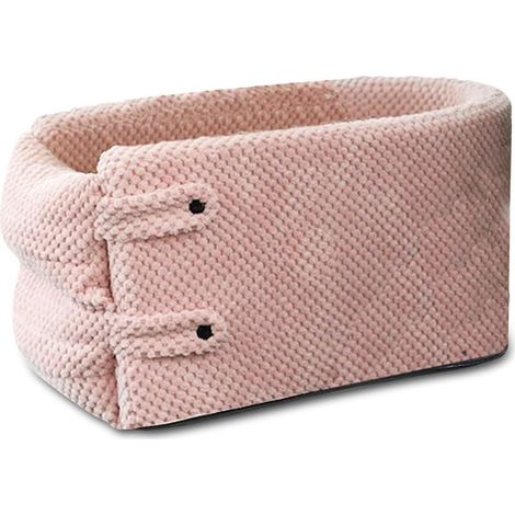 Seggiolini auto di sicurezza per cani e gatti di peso inferiore a 6 kg, traspiranti, portatili, morbidi, rimovibili, lavabili. Borsa per il trasporto del cane, cestino per cani, cuccia per auto - Rosa (1/5)