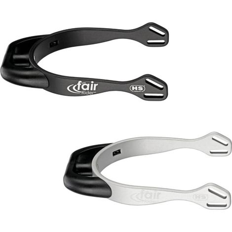 nero nero - FairRider Sporen mit 20 mm flachem Bogen für empfindliche Pferde geeignet