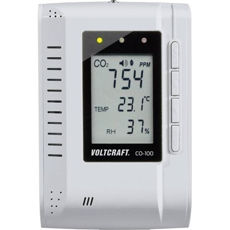 Appareil de mesure du dioxyde de carbone VOLTCRAFT CO-100 0 - 3000 ppm avec fonction enregistreur de (1/2)