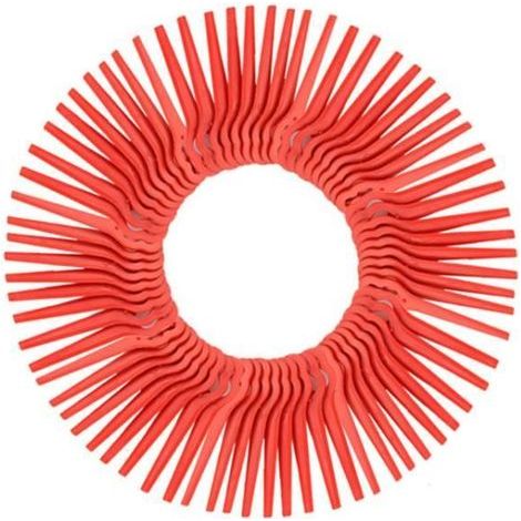 Set of 100 plastic replacement blades for Florabest LIDL trimmers, 83 mm length. (1/4)