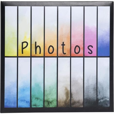 Album photo - EXACOMPTA - Rainbow - 200 photos - 10x15cm - Noir avec dégradé de couleurs