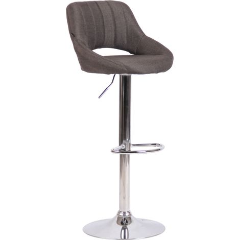 Sgabello Milet Tessuto grigio scuro cromo (1/5)