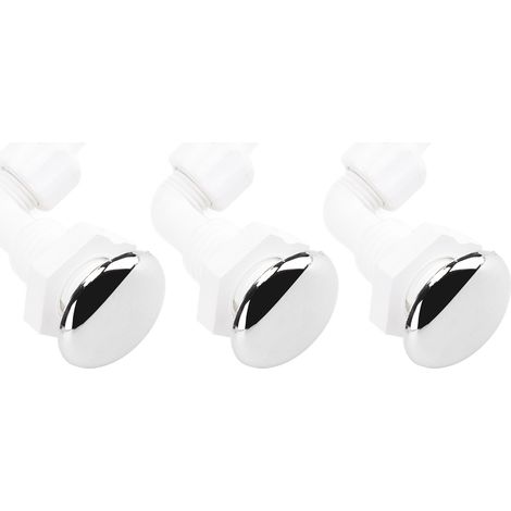 Lot de 3 injecteurs d'air à bulles PVC robuste pour spa, bain tourbillonnant, jacuzzi et piscine, buses de massage 30mm (1/5)