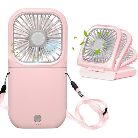 Ventilateur portable pliable rechargeable, rotation 180° silencieux maison bureau voyage (1/5)
