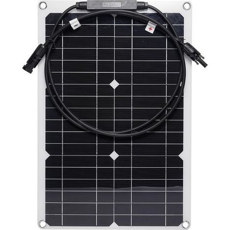 Panneau solaire flexible en silicium monocristallin 20W pour camping-car/voiture/yacht (1/5)