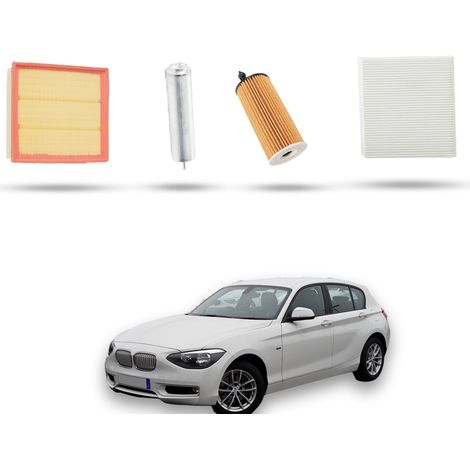 Kit Tagliando 4 filtri compatibile con Bmw Serie 1 (F20,F21) 120 d 120kw dal 2011 (1/5)