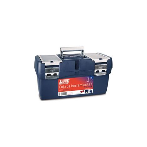 BOÎTE À OUTILS PLASTIQUE N 15 AVEC BANDE (1/10)