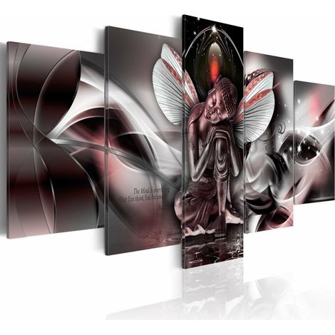Tableau bouddha mythique - 100 x 50 cm (1/4)