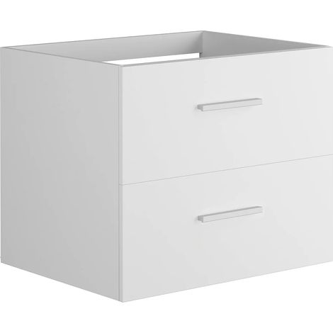 Mobile sotto lavabo sospeso 60 cm Bianco - KAYLA (1/3)