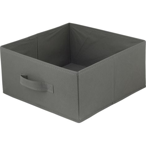 Boîte en carton Boîte textile 31x31x15 gris foncé - dark grey 31x31x15