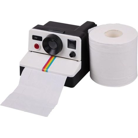 Toilettenpapierhalter in Kameraform, witziger und kreativer Toilettenpapierhalter, keine Schrauben oder Nägel zur Montage erforderlich, geeignet (1/5)