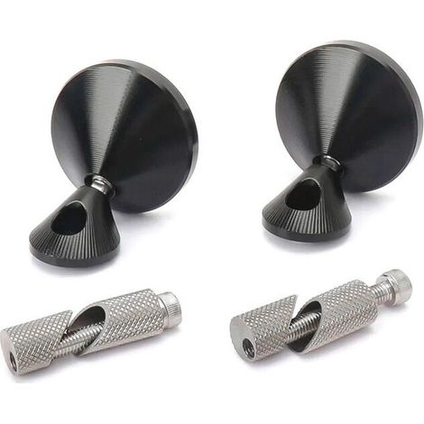Accessori per moto, specchietto laterale girevole per manubrio GTS 300 GTS300 GTV 300 GTV300, nero (1/2)