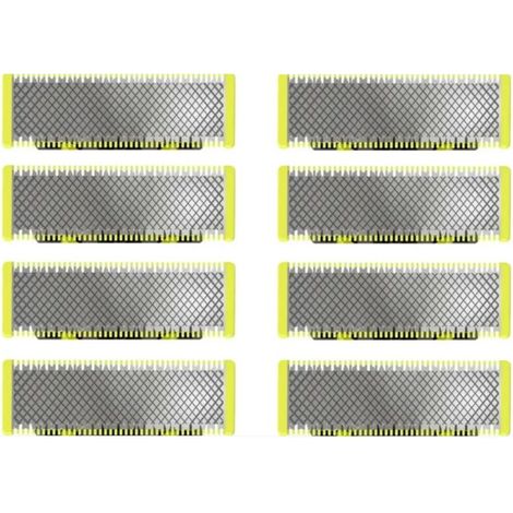 Ahlsen-kompatible Ersatzklingen für OneBlade Elektrorasierer/Trimmer, robuster Edelstahl, zum Trimmen, Stylen und Rasieren, 8er-Pack