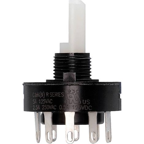 C & K Switches R10015RS02Q Interruttore rotativo 125 V, 125 V/DC 5 A Posizioni di commutazione 10 1 pz.