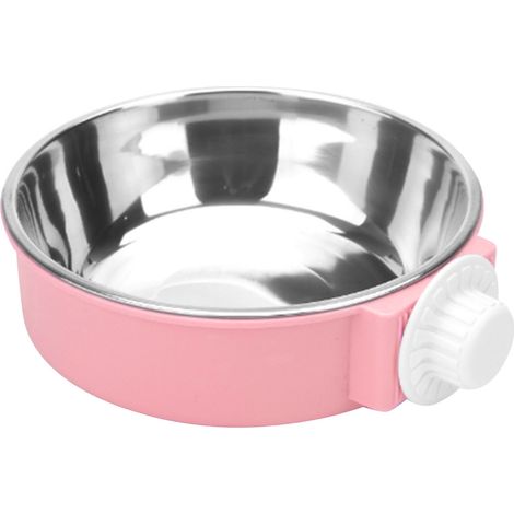 Filiyano-Gamelle suspendue en acier inoxydable rose pour cage pour animaux (1/5)
