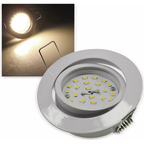 CHILITEC LED-Einbauleuchte "Flat-32" EEK F, 5 W, 470 lm, 2900 K, weiß