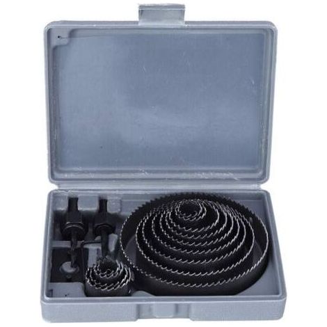 Jeu de Scie Cloche, Coffret de 16PCS Scies à Trous Tapper Foret de Carbure Forets à Bois Durable Outils pour le Travail du Bois- (1/5)