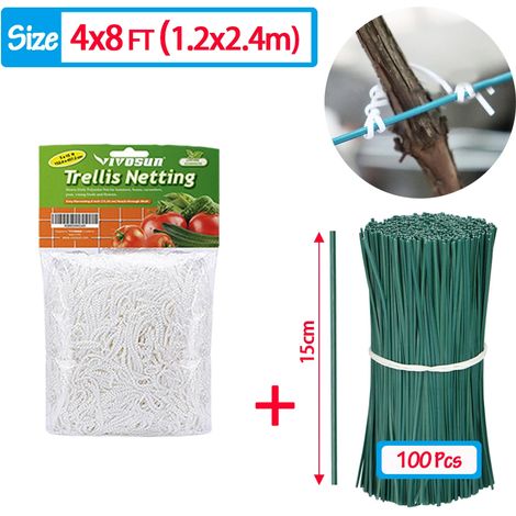 (Kit 01) Filet de support robuste pour plantes grimpantes, fleurs, légumes et vergers - Outils de jardinage (1/4)