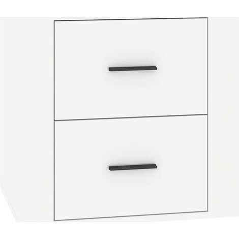Maison Exclusive - Mesita de noche color blanco brillante 50x39x4 (1/5)