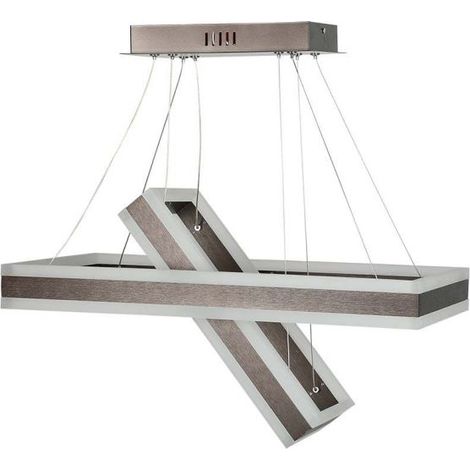 V-TAC Lampadario LED a Sospensione con 2 Rettangoli 113W Metallo Caffè 3000K Dimmerabile (1/5)