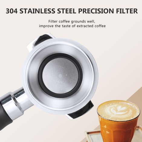 Ortviai Poignée de porte-filtre pour machine à café Delonghi ECP31.21, eco310, ecp35.31 – Acier inoxydable 304 (1/5)