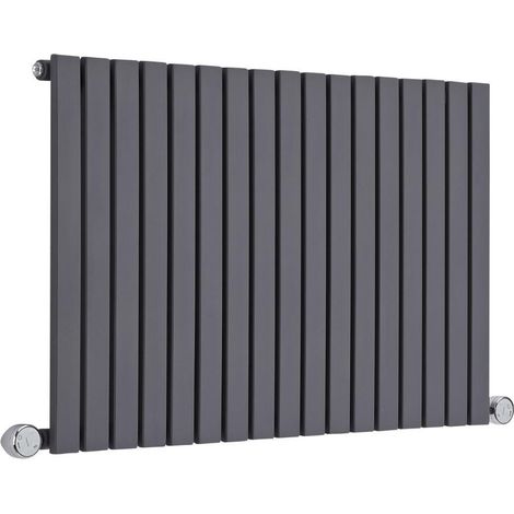 Milano Capri Electric - Modern Anthracite Horizontal Single Flat Panel Radiator - 635mm x 1000mm (1/5)