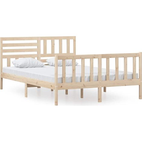 Maison Exclusive - Estructura de cama de madera maciza 140x200 cm