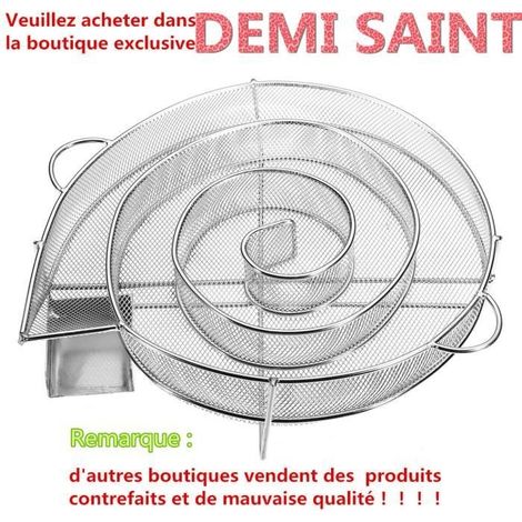 Générateur de Fumée Froide Acier Inoxydable à Barbecue BBQ Gril Fumage Fumeur Outil Rond (1/4)