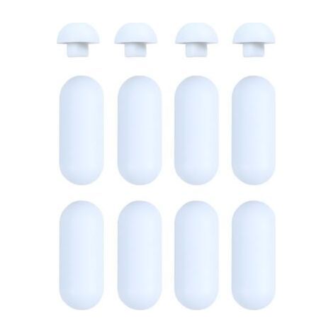 Toilet seat accessories: 8 white seat cushions + 4 lid cushions, toilet seat protectors. (1/5)