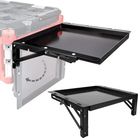 Table de Travail Pliable de boîte à Outils, adaptée à la boîte à Outils d'emballage Plateau à Outils de Banc de Travail Pliant magnétique (1/5)